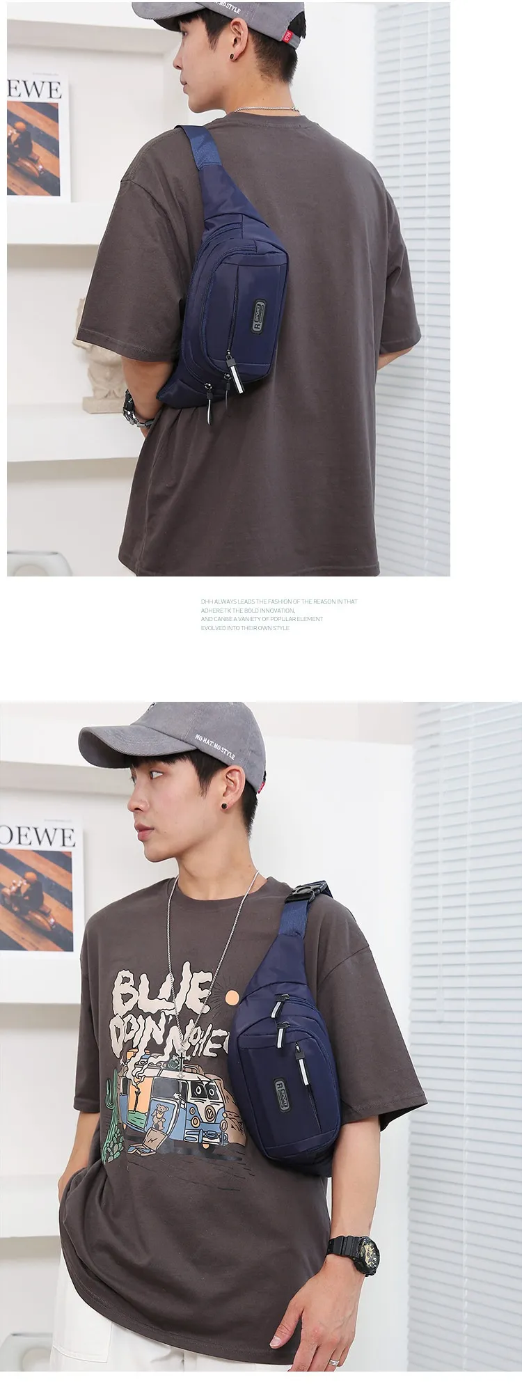 Men's Multifunctional Waist Bag Wear-resistant Waterproof Crossbody Bags - Image 6