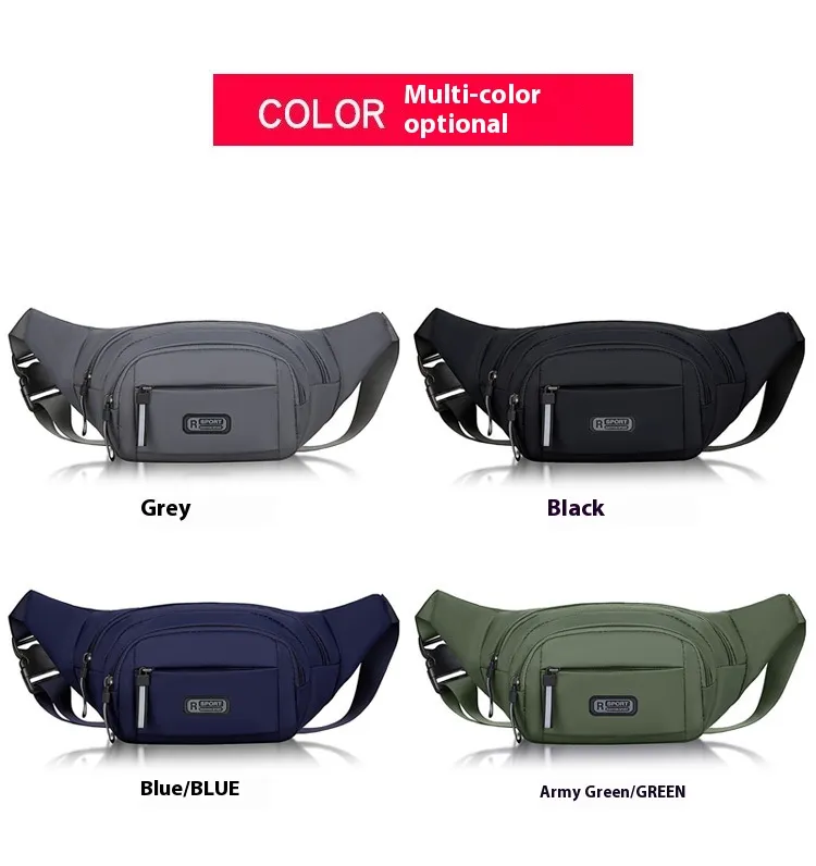 Men's Multifunctional Waist Bag Wear-resistant Waterproof Crossbody Bags - Image 2